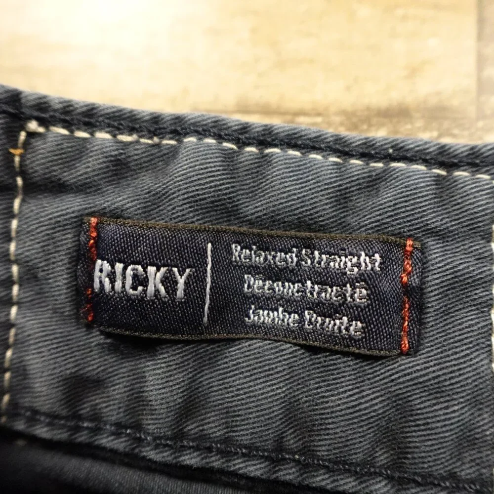 True Religion Ricky Short Men’s‎ 29 Washed Navy Cutoff Denim Jean Shorts